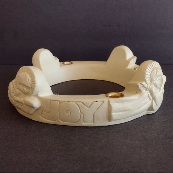 Abbey Press Christmas Angel Candle Holder Taper Advent Love Hope Peace Joy - Picture 2 of 12